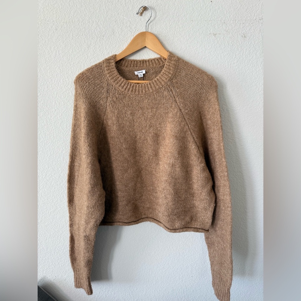 Garage Tan Crew Neck Sweater